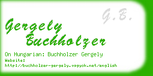 gergely buchholzer business card